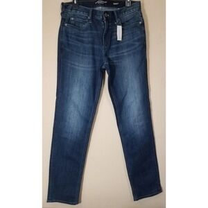 Banana Republic Traveler Jeans Men 33 x 34 Slim Fit Luxe Denim Pants Stretch NEW